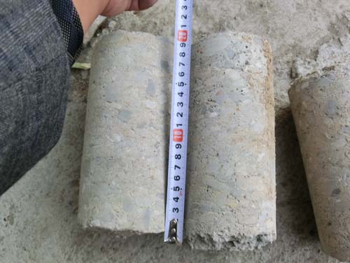 WR2300L，西平省道冷再生取芯樣品